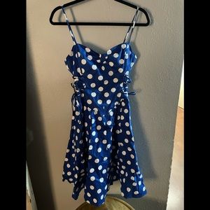 Betsy Johnson Blue Polkadot Dress